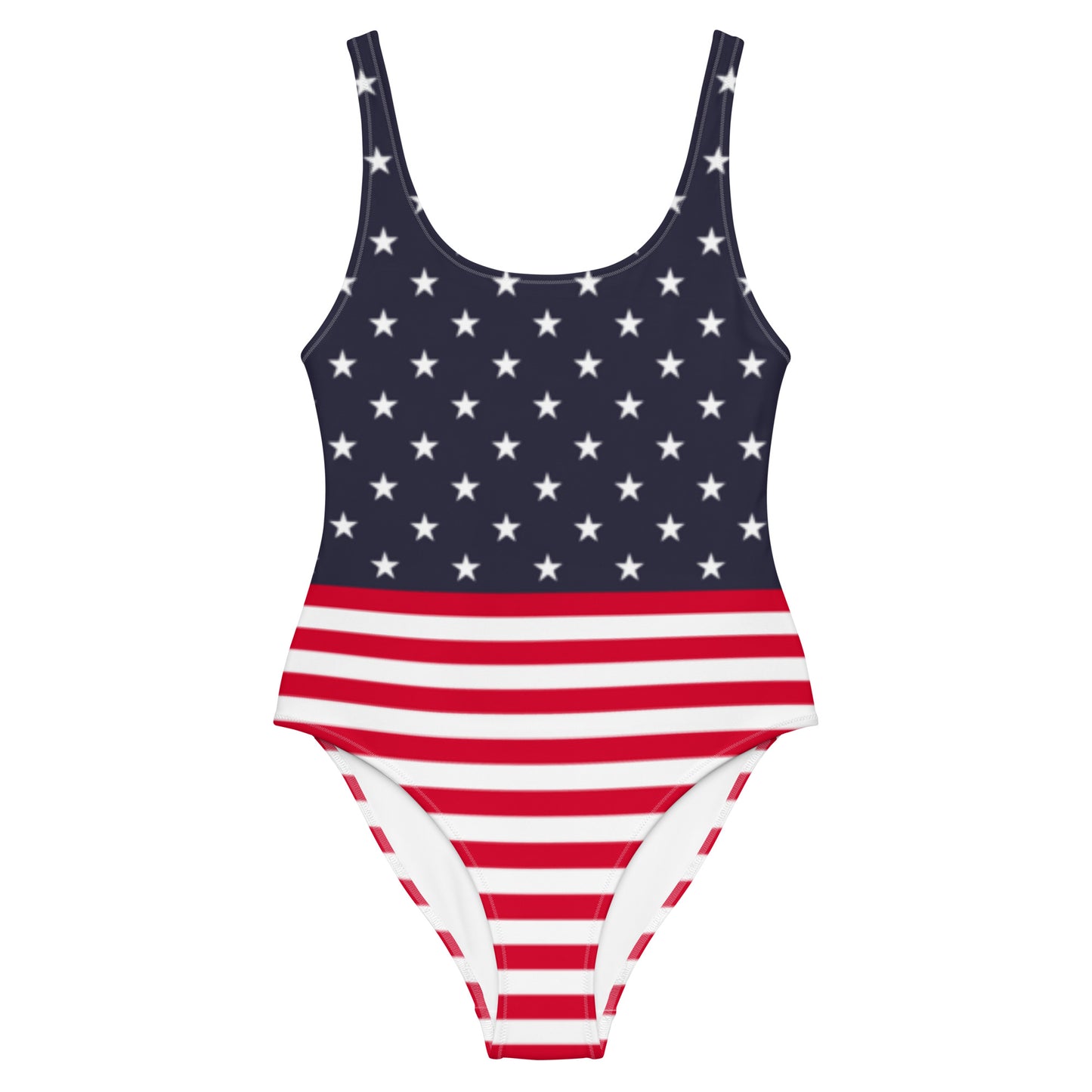 American Flag Swimsuit Women, USA Stars Stripes Red White Blue Fourth 4th of July America Patriotic One Piece Swim Bathing Suits Swimwear Starcove Fashion