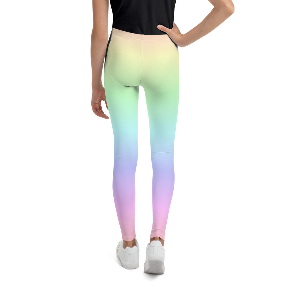 Pastel Rainbow Girls Leggings (8-20), Tie Dye Yoga Pants Kawaii Goth P –  Starcove Fashion