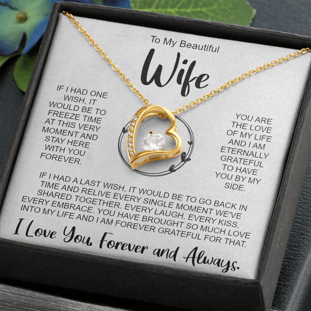 To My Wife Love Heart Necklace Gift for Wife Jewelry for Wife Wife Christmas  Gift - Etsy