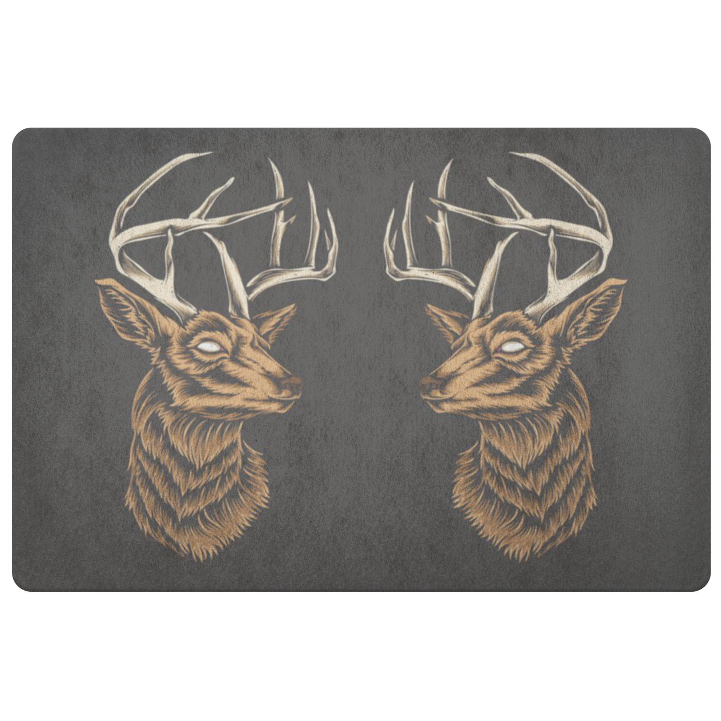 Deer Head Doormat, Animal Antlers Cabin Buck Floor Rug Front Door House Warming Gift Welcome Mat Decor Starcove Fashion