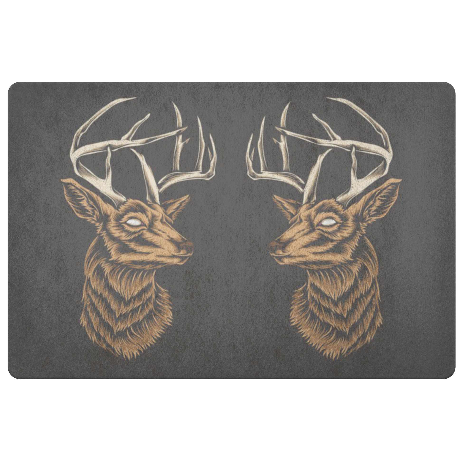 Deer Head Doormat, Animal Antlers Cabin Buck Floor Rug Front Door House Warming Gift Welcome Mat Decor Starcove Fashion