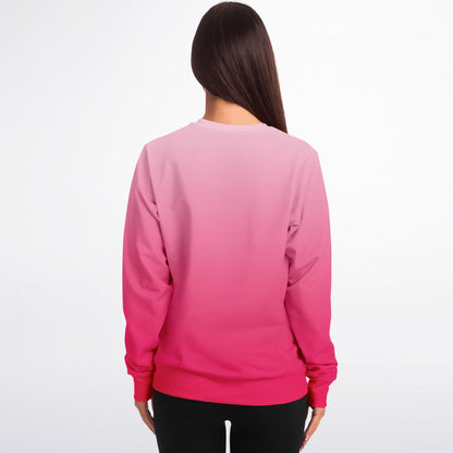 Pink Sweatshirt, Hot Ombre Gradient Graphic Crewneck Fleece Cotton Sweater Jumper Pullover Men Women Adult Aesthetic Top Starcove Fashion
