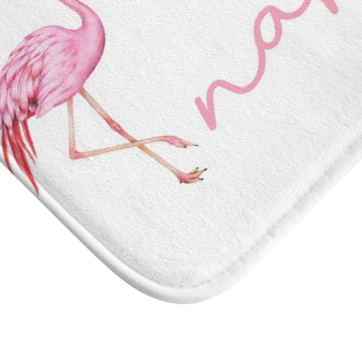 Get Naked Bath Mat, Pink Flamingo Quote White memory foam mat, Funny Microfiber Bathroom Shower Mat Rug Starcove Fashion