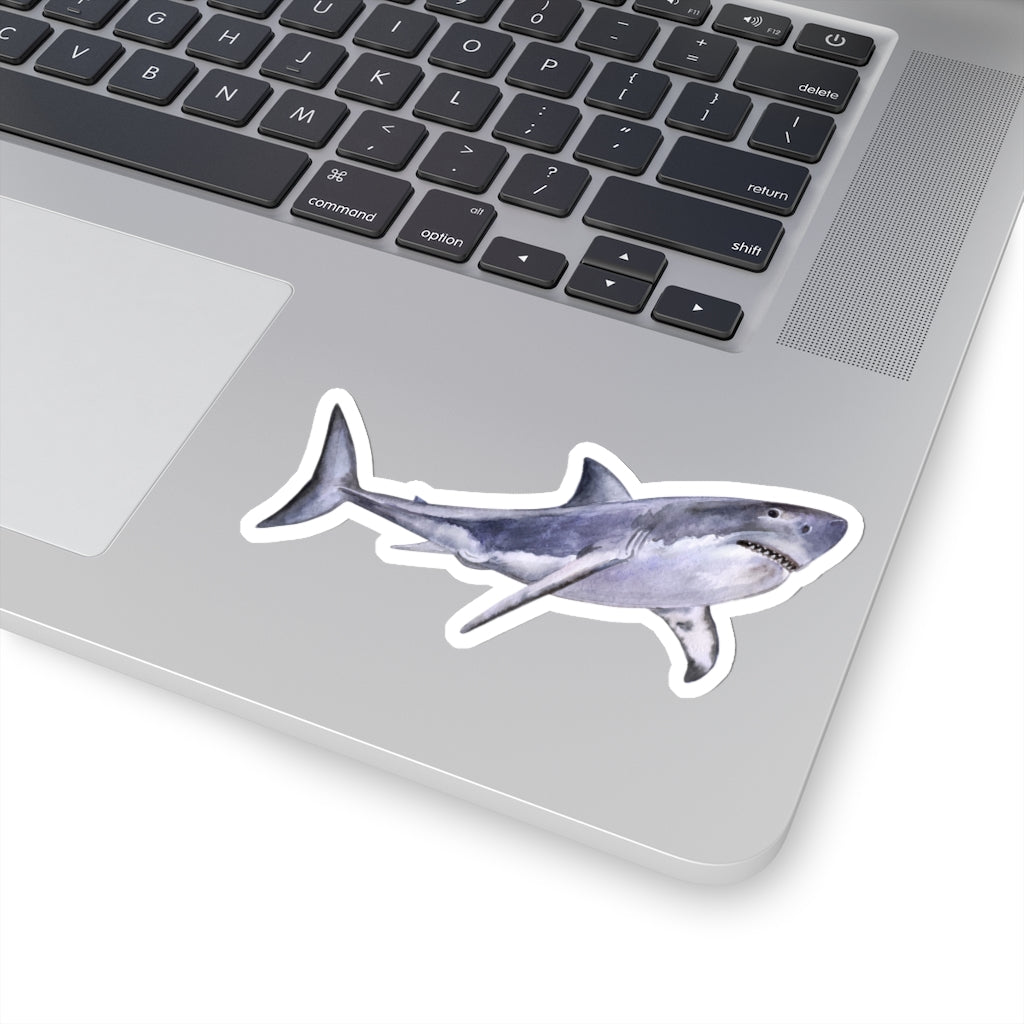 Great White Shark Sticker, Vsco Vinyl Decal Bumper Sticker, Laptop Sign, Cute Car Coffee Water bottle Waterproof Die Kiss Cut Stickers Starcove Fashion