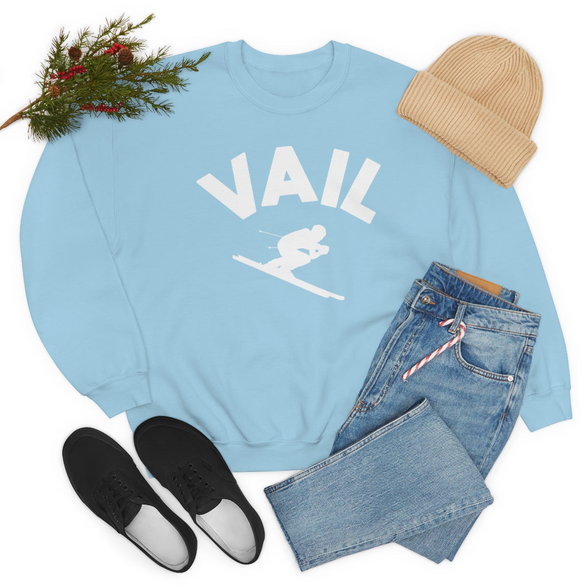 Vail Ski Sweatshirt, Vintage Colorado Crewneck Fleece Cotton Sweater Jumper Pullover Men Women Adult Aesthetic Top Starcove Fashion