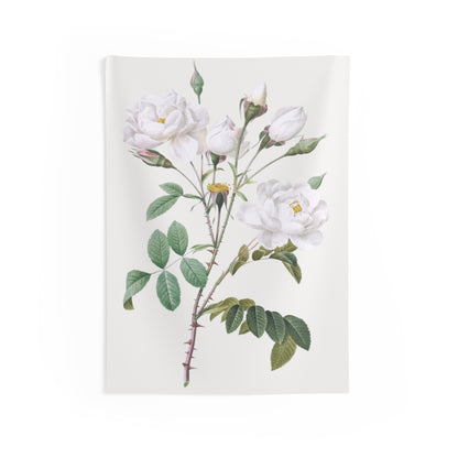 White Flower Vintage Tapestry, Blossom Landscape Vertical Indoor Wall Art Hanging Tapestries Large Small Decor Home Dorm Room Gift Starcove Fashion