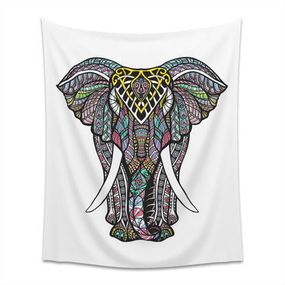 Ornate Elephant Tapestry, Mandala India Indoor Wall Aesthetic Art Hanging Large Small Decor Home College Dorm Room Gift Starcove Fashion