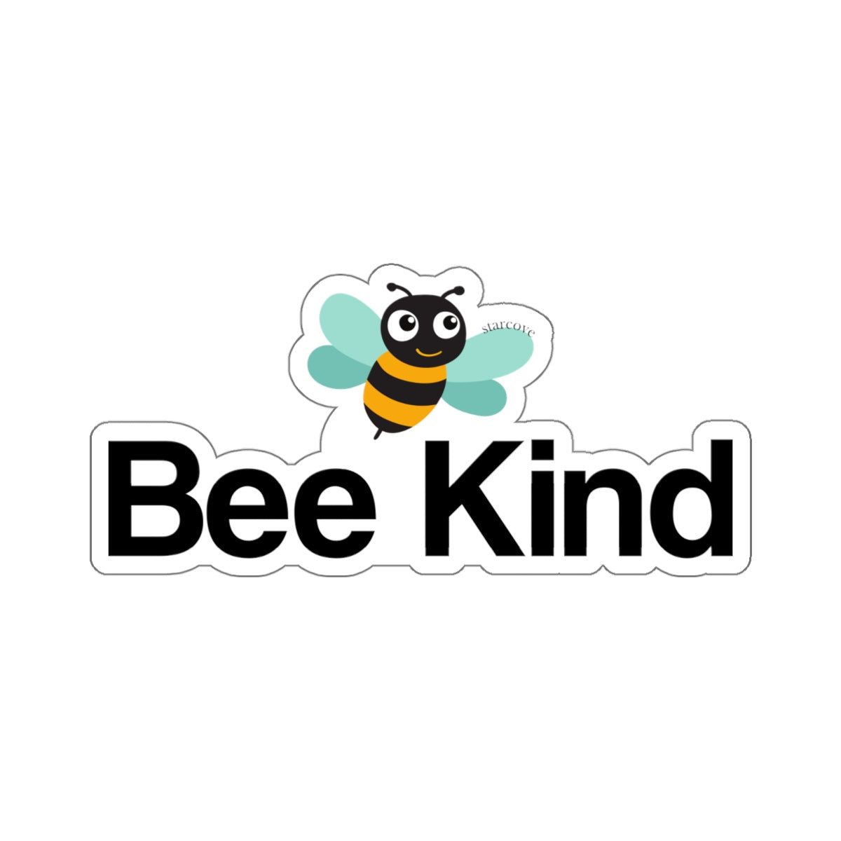 Bee Kind Sticker, Be Kind Vinyl Decal, Bumper Car Laptop Sign, Choose Kind, Cute Positive Waterproof Waterbottle  Kiss-Cut Stickers Starcove Fashion