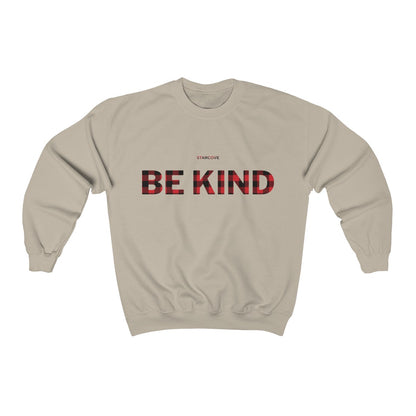Be Kind Sweater, Buffalo Plaid Kindness Inspirational Teacher Fall Choose Kind School Kindness Crewneck Sweatshirt Gift Starcove Fashion