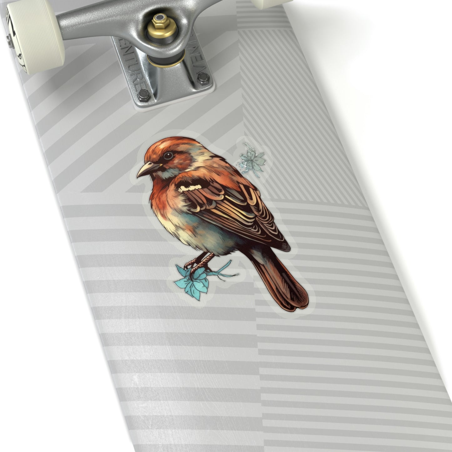 Sparrow Sticker, Bird Animal Laptop Decal Vinyl Cute Waterbottle Tumbler Car Waterproof Bumper Aesthetic Die Cut Wall Mural