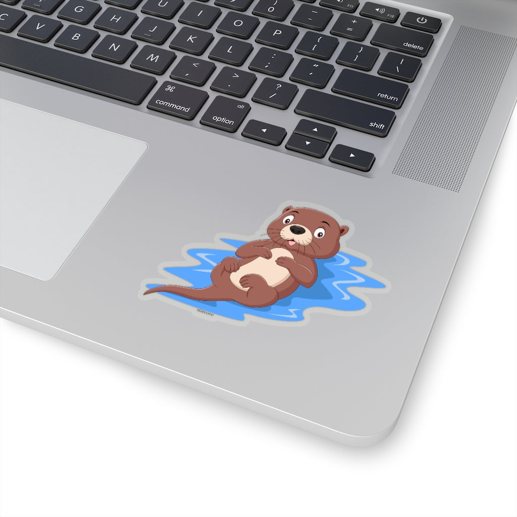 Cute Otter Sticker, Animals Woodland Kawaii Laptop Decal Vinyl Cute Waterbottle Tumbler Car Bumper Aesthetic Label Wall Mural Starcove Fashion