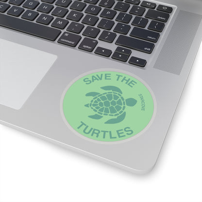 Save the Turtles Sticker, Vsco Sea Turtle Stickers Green Laptop Vinyl Cute Waterproof Tumbler Car Bumper Waterbottle Flask Label Wall Decal Starcove Fashion