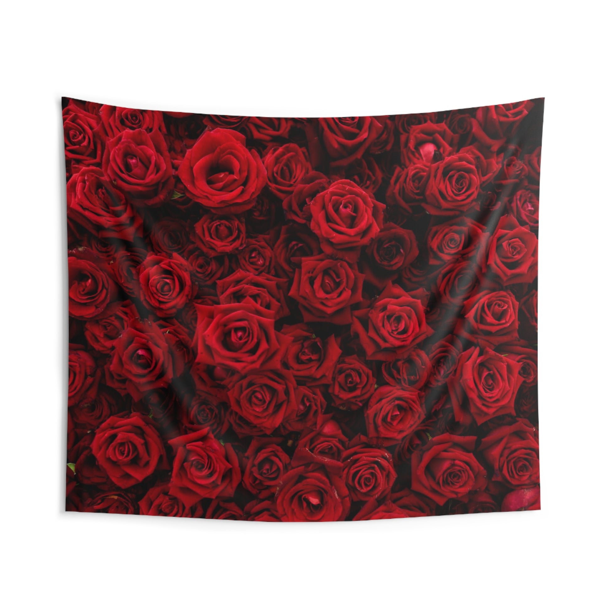 Red Roses Wall Tapestry, Floral Flowers Romantic Bridal Landscape Wall Hanging Large Small Decor Home Dorm Room Aesthetic Backdrop Starcove Fashion
