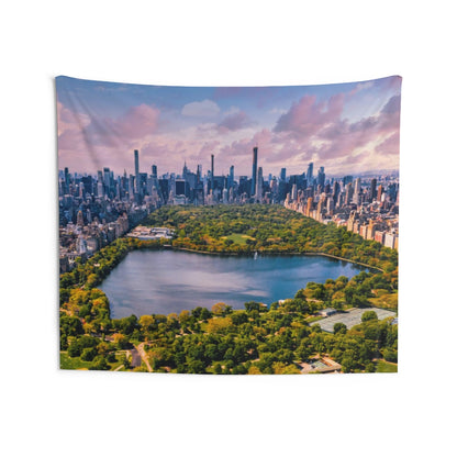 Central Park New York City Tapestry, NYC Landscape Indoor Wall Aesthetic Art Hanging Large Small Decor College Dorm Room Gift Starcove Fashion