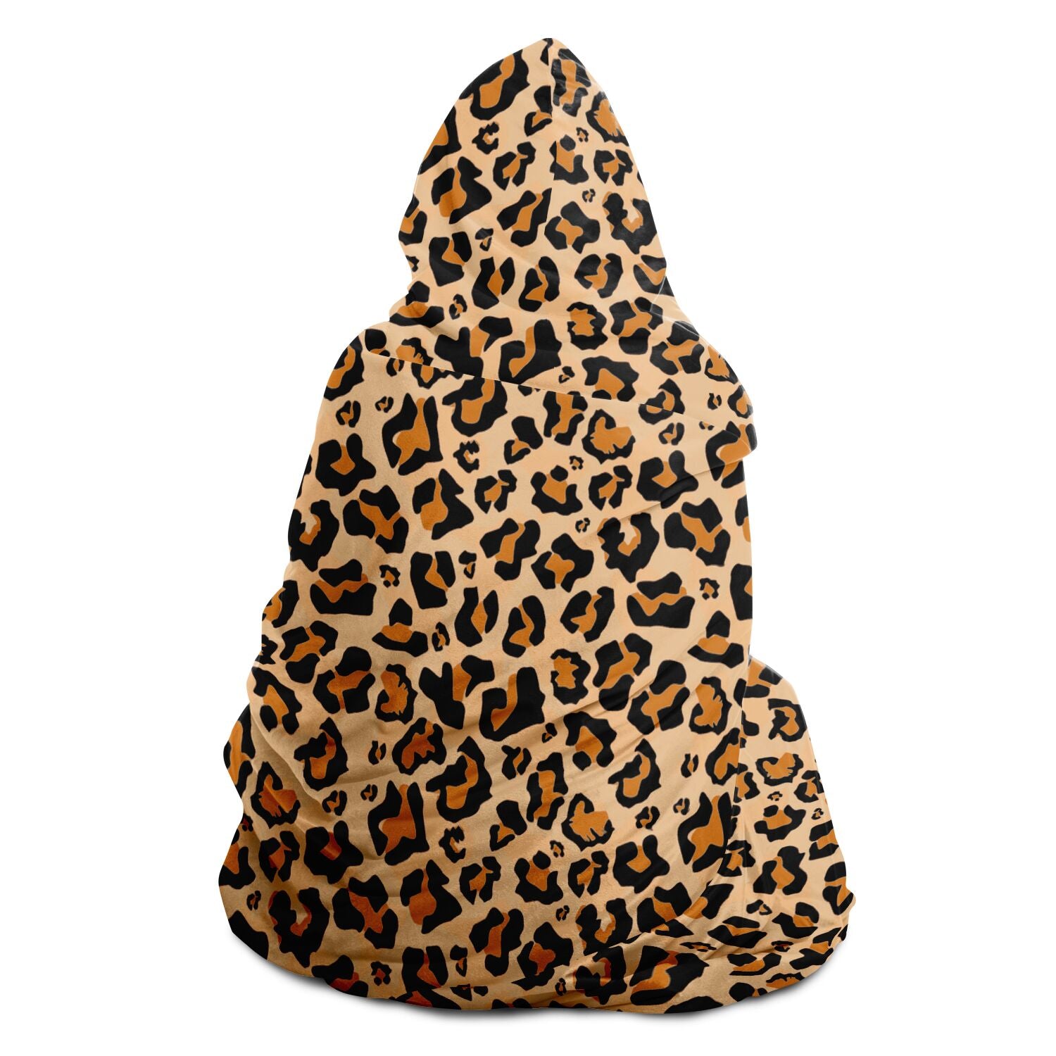 Leopard Hooded Blanket, Animal Print Cheetah Sherpa Fleece Soft Fluffy Cozy Warm Adult Men Women Kids Large Gift Starcove Fashion