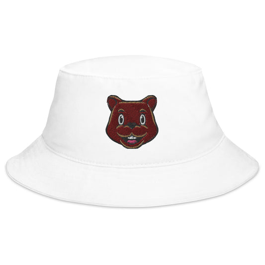 Bear Embroidered Bucket Hat, Animal Summer Festival Cute Women Men Designer Beach Sun Shade Cotton Starcove Fashion