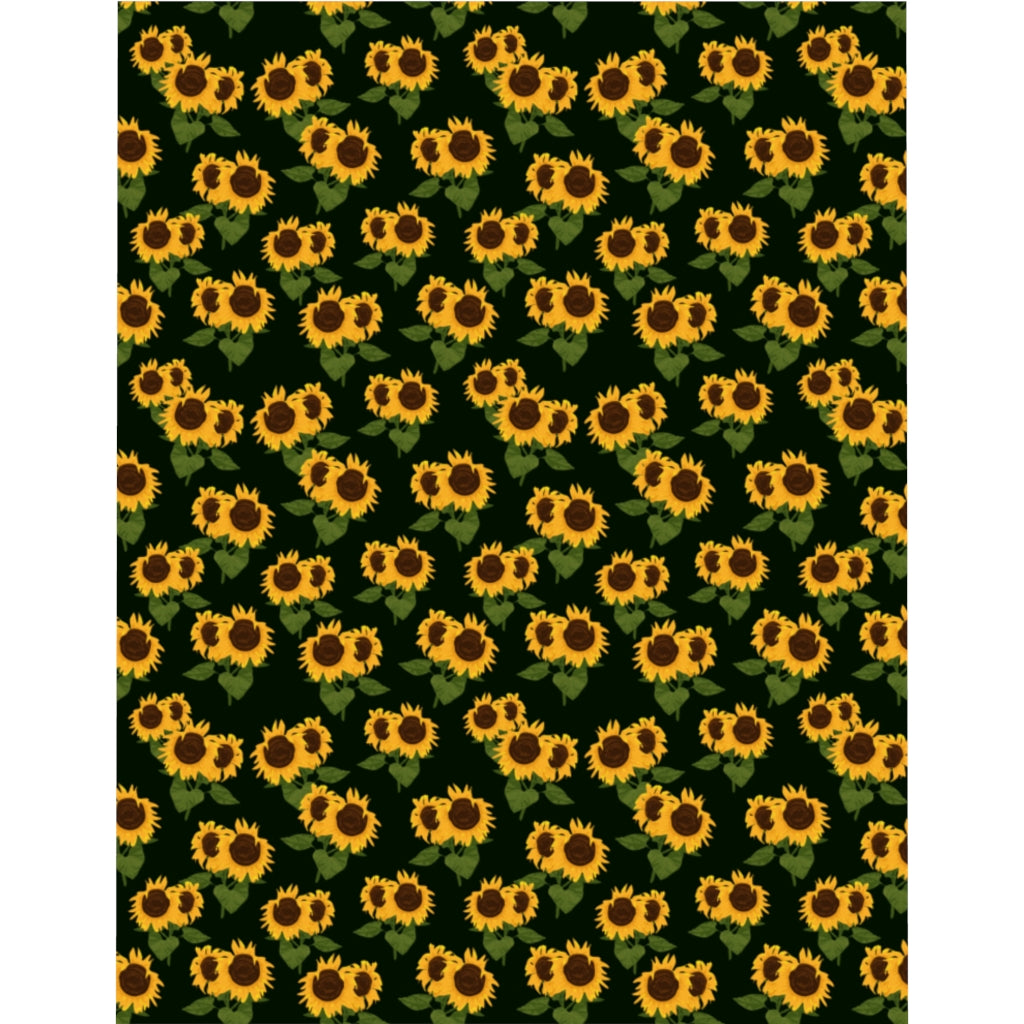 Sunflower Duvet Cover, Yellow Flowers Floral Microfiber Full Queen Twin Unique Vibrant Bed Cover Modern Home Bedding Bedroom Decor Starcove Fashion