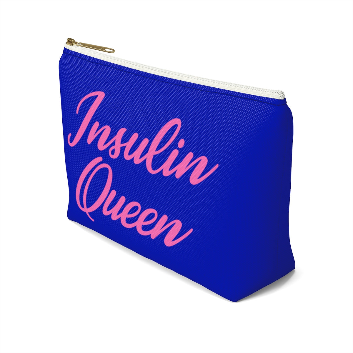 Insulin Queen Diabetes Bag, Fun Diabetic Supply Case, Type One Diabetes, Insulin Pump, Accessory Zipper Pouch Bag w T-bottom Starcove Fashion
