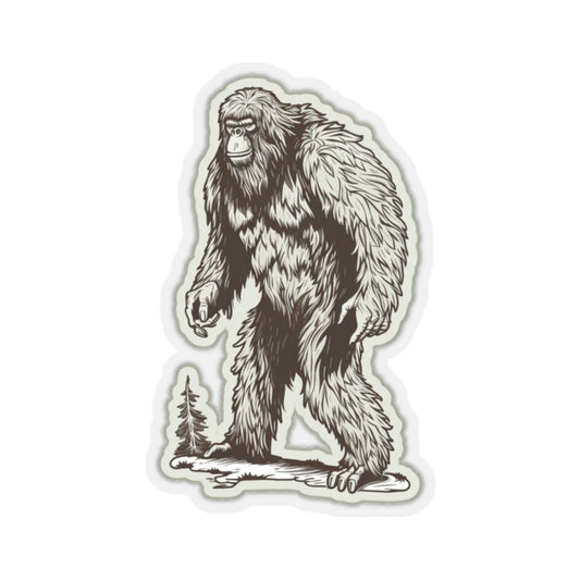 Bigfoot Sticker, Sasquatch Retro Pen Drawing Laptop Decal Vinyl Cute Waterbottle Tumbler Car Waterproof Bumper Die Cut Wall Mural Starcove Fashion