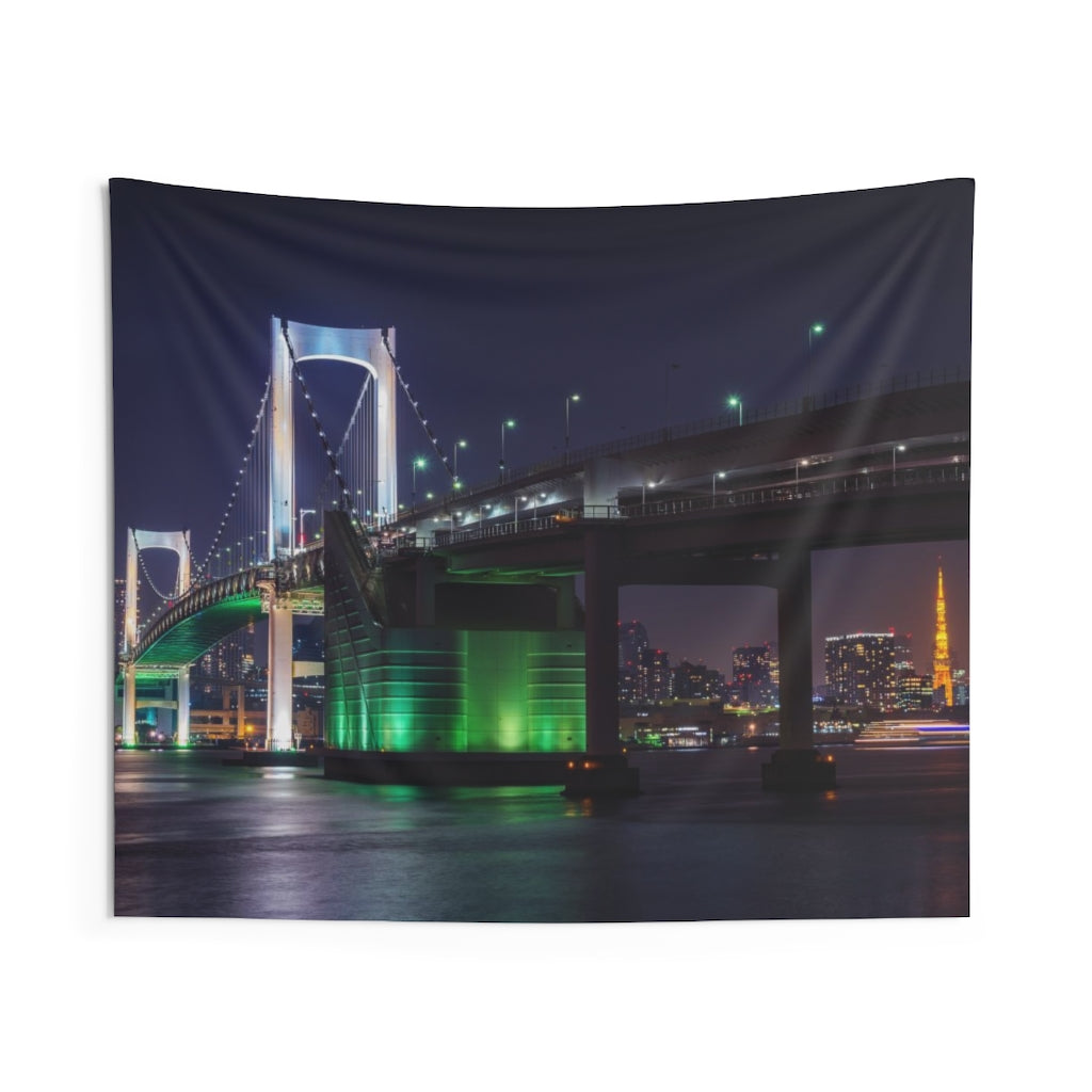 Tokyo City Skyline Tapestry, Landscape Indoor Wall Aesthetic Art Hanging Large Small Decor Home College Dorm Room Gift Starcove Fashion