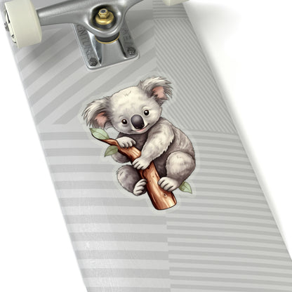Koala Bear Sticker, Animal Art Laptop Decal Vinyl Cute Waterbottle Tumbler Car Waterproof Bumper Aesthetic Die Cut Wall Clear Starcove Fashion