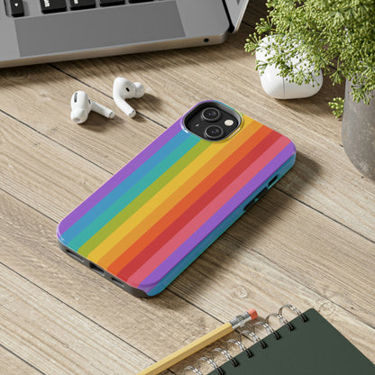 Rainbow iPhone 14 13 Pro Max Tough Case Mate, Colorful Cute Pride Aesthetic Iphone 12 11 Mini Se  X Xr Xs 8 Plus 7 6 Phone Cover Gift Starcove Fashion