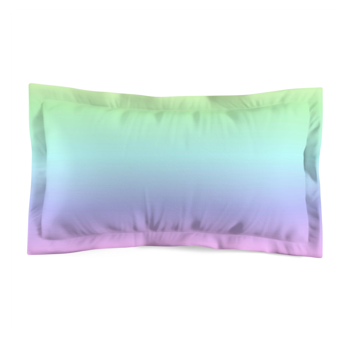 Pastel Rainbow Microfiber Pillow Sham Cover, Ombre Tie Dye Pink King Queen Matching with Duvet Cover Throw Bed Pillow Case Starcove Fashion