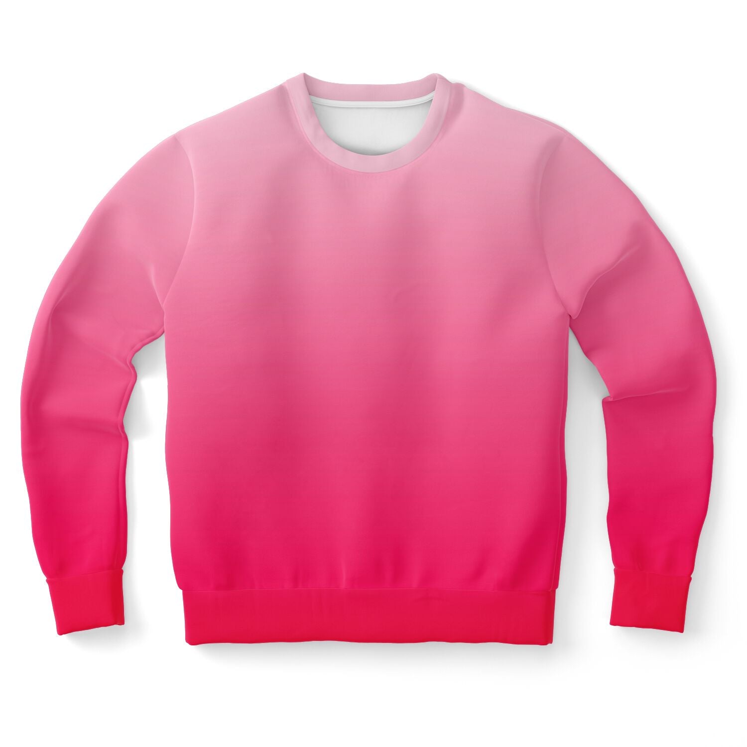 Pink Sweatshirt, Hot Ombre Gradient Graphic Crewneck Fleece Cotton Sweater Jumper Pullover Men Women Adult Aesthetic Top Starcove Fashion