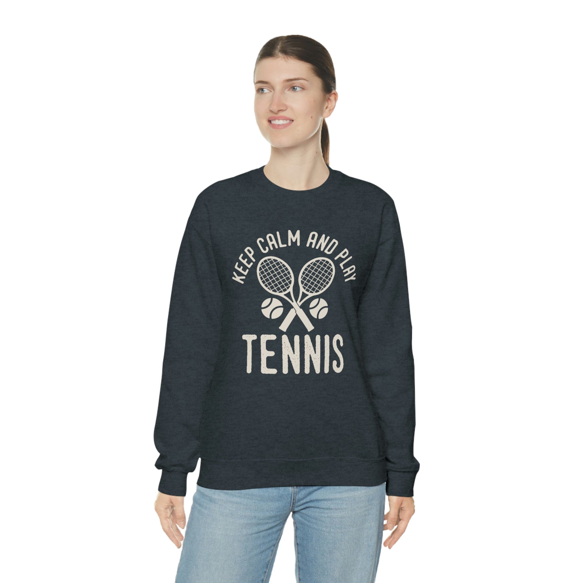 Tennis Sweatshirt, Funny Rackets Graphic Crewneck Fleece Cotton Sweater Jumper Pullover Men Women Adult Aesthetic Top Starcove Fashion