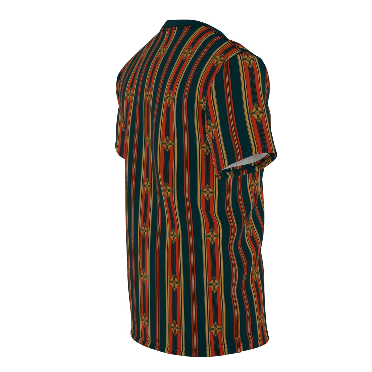 Vintage Stripe Tshirt, Retro Striped Designer Graphic Aesthetic Fashion Crewneck Men Women Tee Top Short Sleeve Shirt