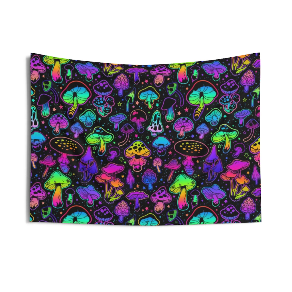 Mushroom Tapestry, Trippy Psychedelic Landscape Indoor Wall Aesthetic Art Hanging Large Small College Dorm Room Gift Starcove Fashion