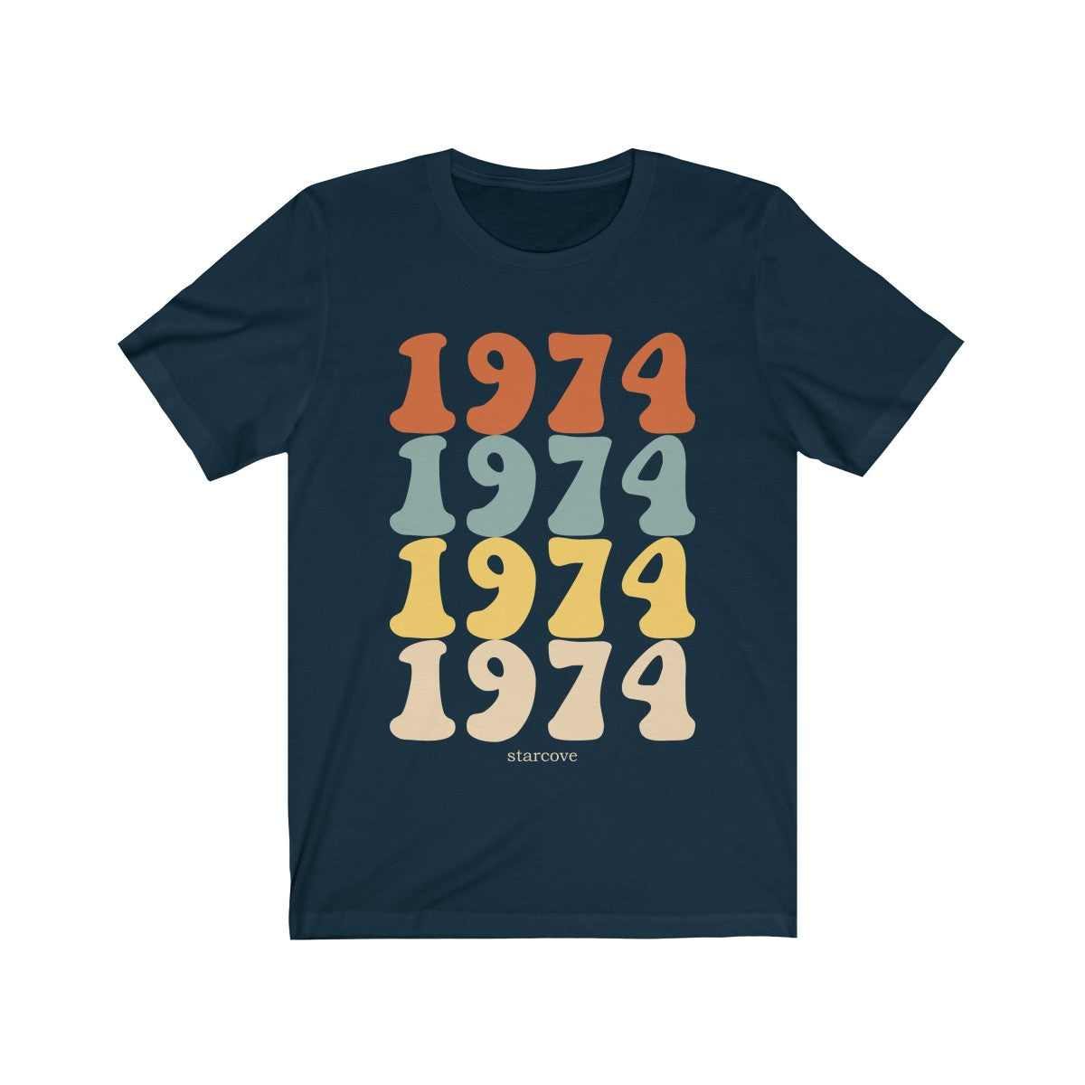 1974 shirt, 47th Birthday Party Turning 47 Years Old, 70s Retro Vintage gift Idea Women Men, Born Made in 1974 Funny Present Dad Mom TShirt Starcove Fashion