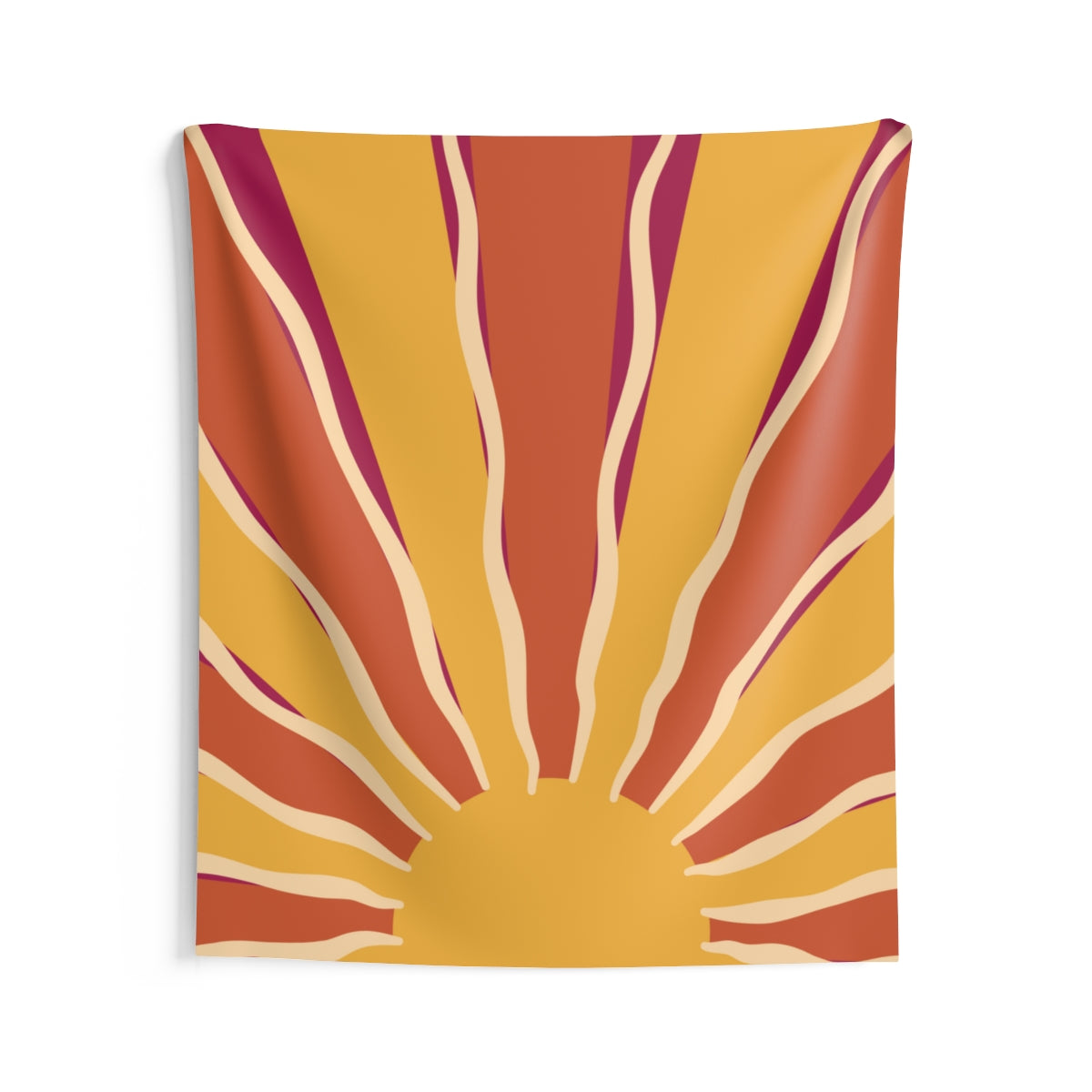 Groovy Sunburst Tapestry, Retro Sun 70s Vintage 1970s Landscape Wall Aesthetic Art Hanging Large Small Decor College Dorm Gift Starcove Fashion