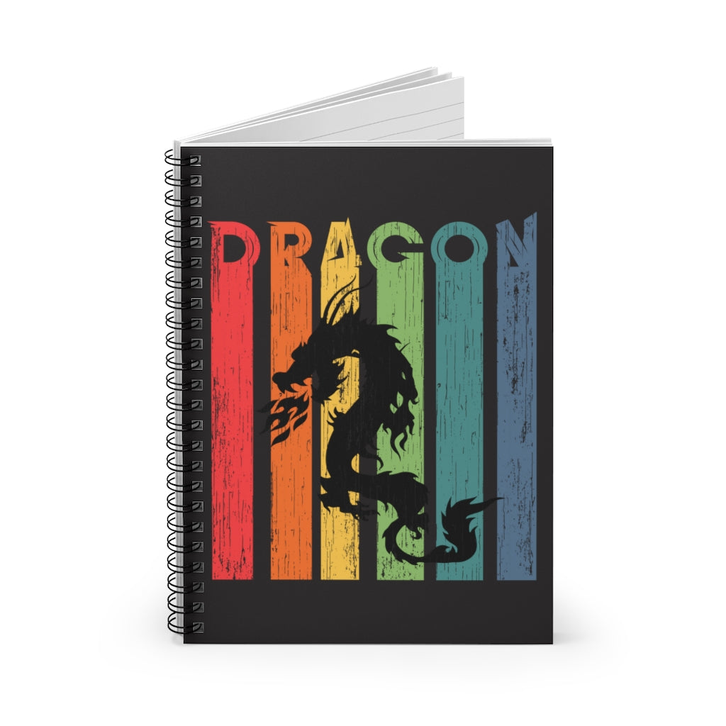 Dragon Spiral Notebook, Campaign Japanese Design Journal Traveler Notepad Ruled Line Paper Pad Work Aesthetic Gift Starcove Fashion