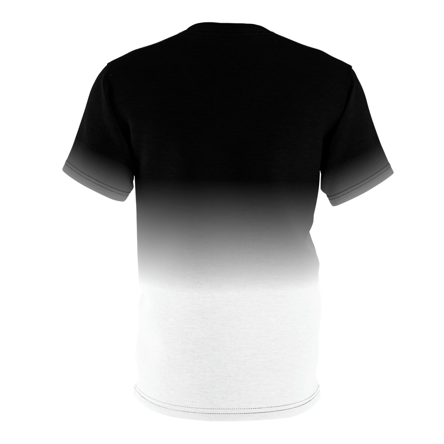 Black White Ombre Tshirt, Gradient Dip Tie Dye Men Women Adult Aesthetic Crewneck Designer Tee Short Sleeve Shirt Top