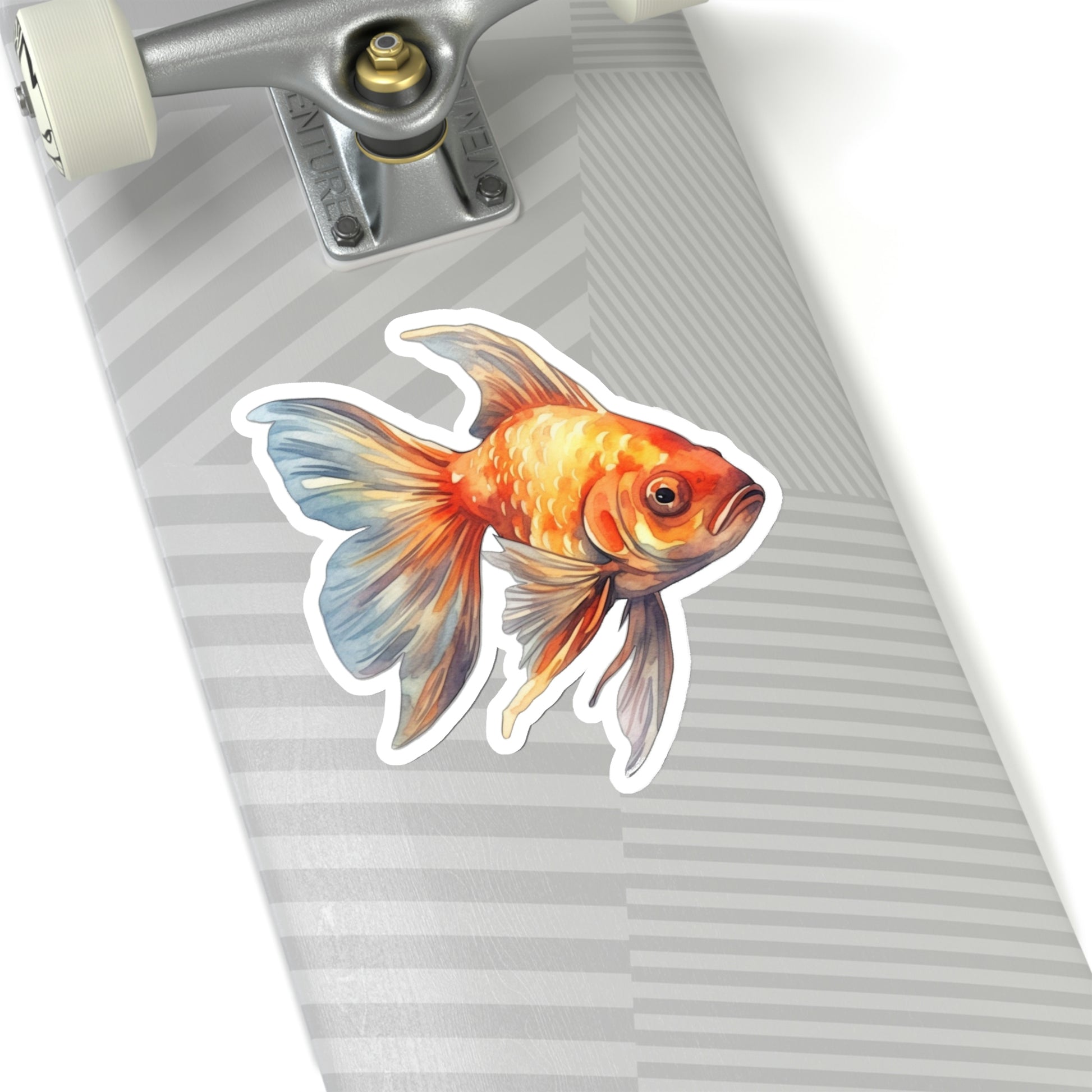 Goldfish Sticker, Fish Animal Laptop Decal Vinyl Cute Waterbottle Tumbler Car Waterproof Bumper Aesthetic Die Cut Wall Mural Starcove Fashion