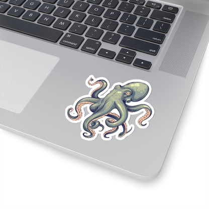 Octopus Sticker, Marine Animal Cute Vinyl Decal Label Phone Transparent Clear Small Large Cool Art Computer Hydro Flask Starcove Fashion