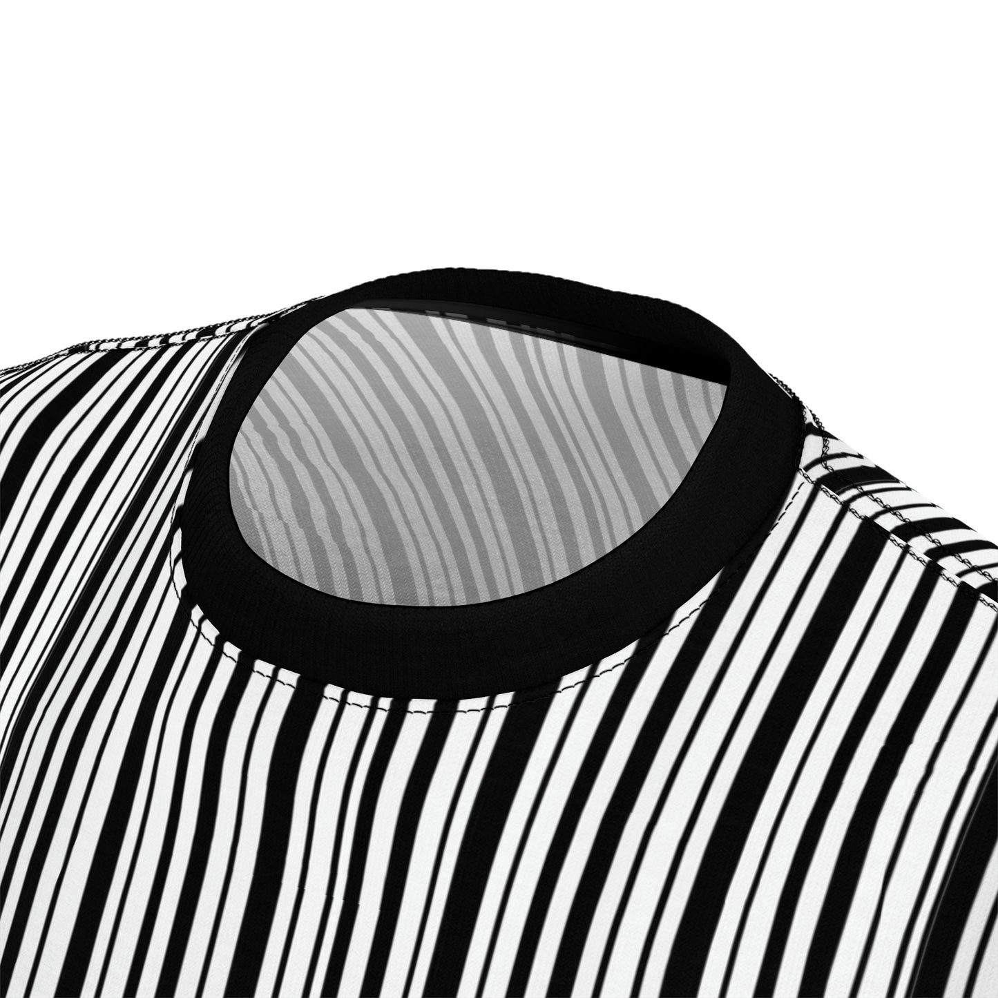 Black White Striped Tshirt, Vertical Stripe Designer Graphic Aesthetic Fashion Crewneck Men Women Tee Top Short Sleeve Shirt Starcove Fashion