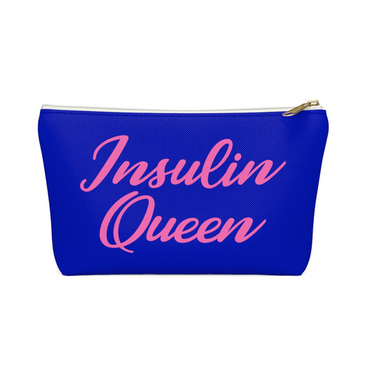 Insulin Queen Diabetes Bag, Fun Diabetic Supply Case, Type One Diabetes, Insulin Pump, Accessory Zipper Pouch Bag w T-bottom Starcove Fashion