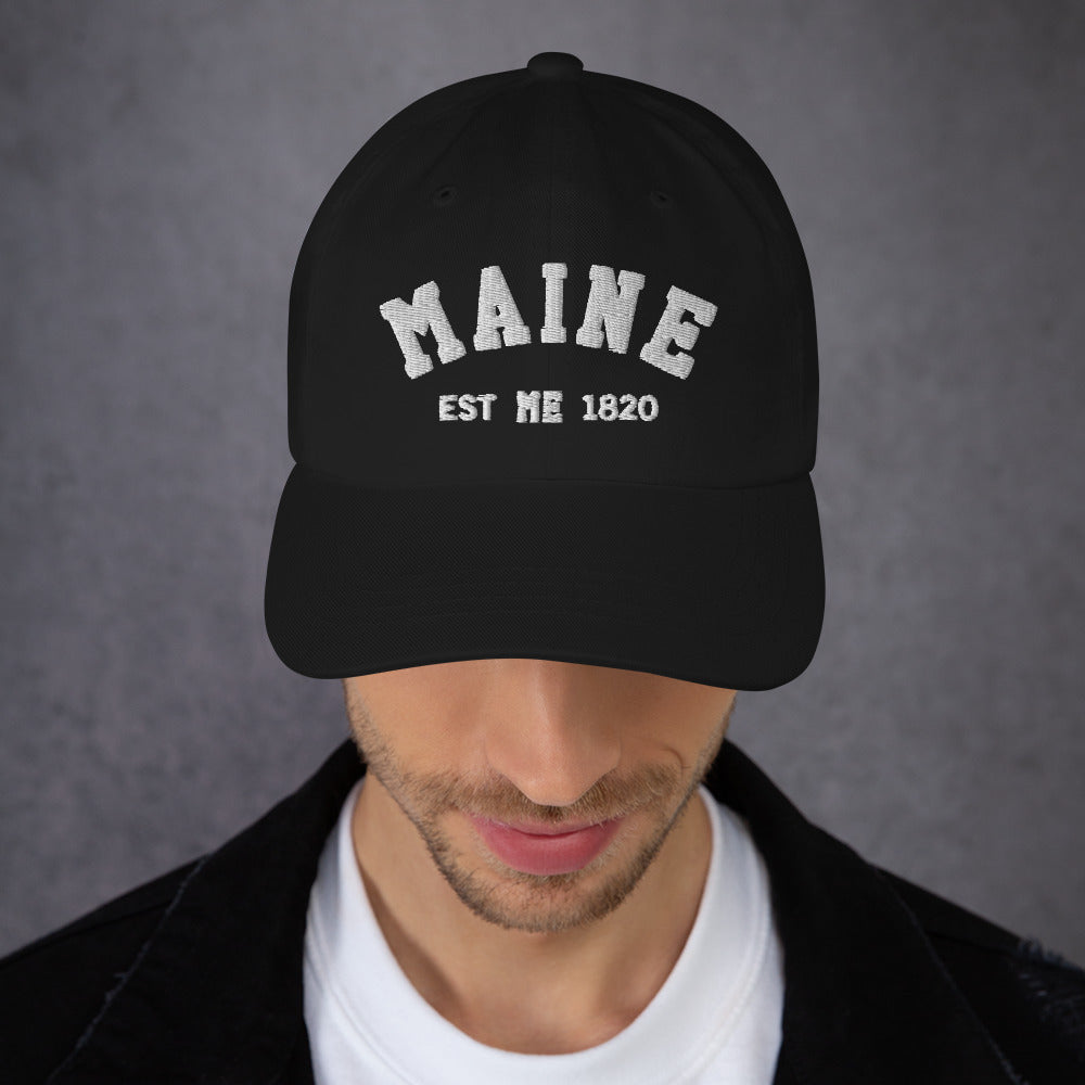 Maine ME State Dad Hats, I Love Maine Retro Vintage Pride USA Gifts Men Women Trucker Baseball Embroidered Hat Starcove Fashion