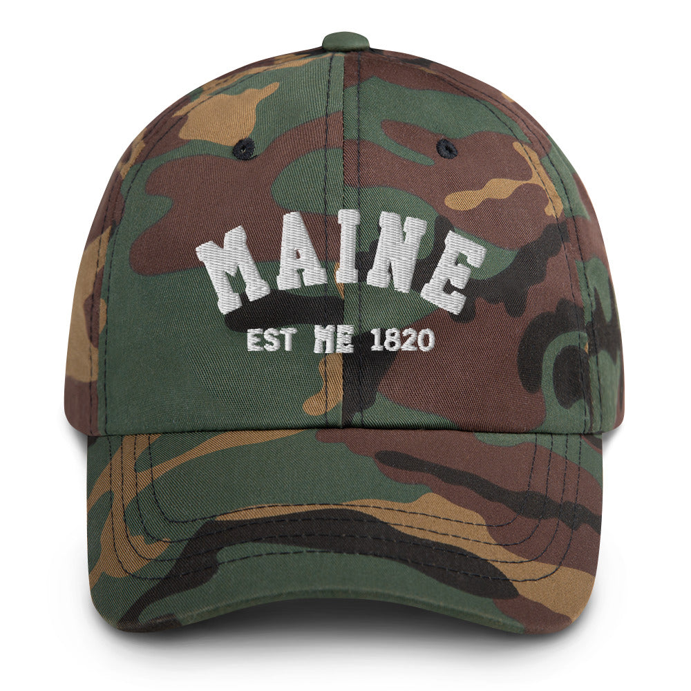 Maine ME State Dad Hats, I Love Maine Retro Vintage Pride USA Gifts Men Women Trucker Baseball Embroidered Hat Starcove Fashion