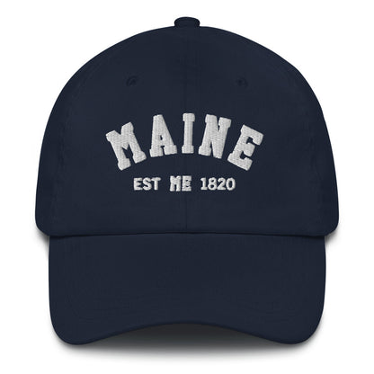 Maine ME State Dad Hats, I Love Maine Retro Vintage Pride USA Gifts Men Women Trucker Baseball Embroidered Hat Starcove Fashion