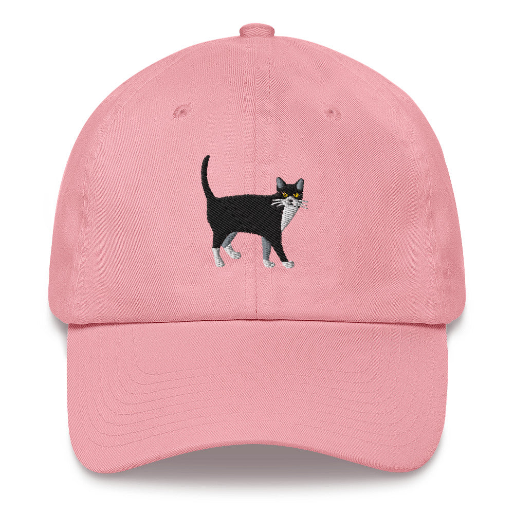 Tuxedo Cat Baseball Dad Hat Cap, Black White Cat Lover Mom Trucker Men Women Embroidery Embroidered Hat Gift Starcove Fashion