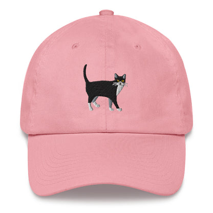 Tuxedo Cat Baseball Dad Hat Cap, Black White Cat Lover Mom Trucker Men Women Embroidery Embroidered Hat Gift Starcove Fashion