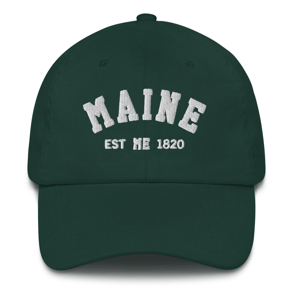 Maine ME State Dad Hats, I Love Maine Retro Vintage Pride USA Gifts Men Women Trucker Baseball Embroidered Hat Starcove Fashion
