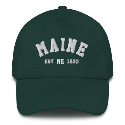 Maine ME State Dad Hats, I Love Maine Retro Vintage Pride USA Gifts Men Women Trucker Baseball Embroidered Hat Starcove Fashion