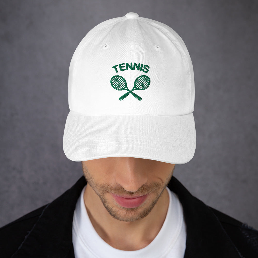 Tennis Hat, Embroidered Vintage Tennis Rackets Men Women Sun Baseball Cap Dad Hat Mom Embroidery  Hat Starcove Fashion