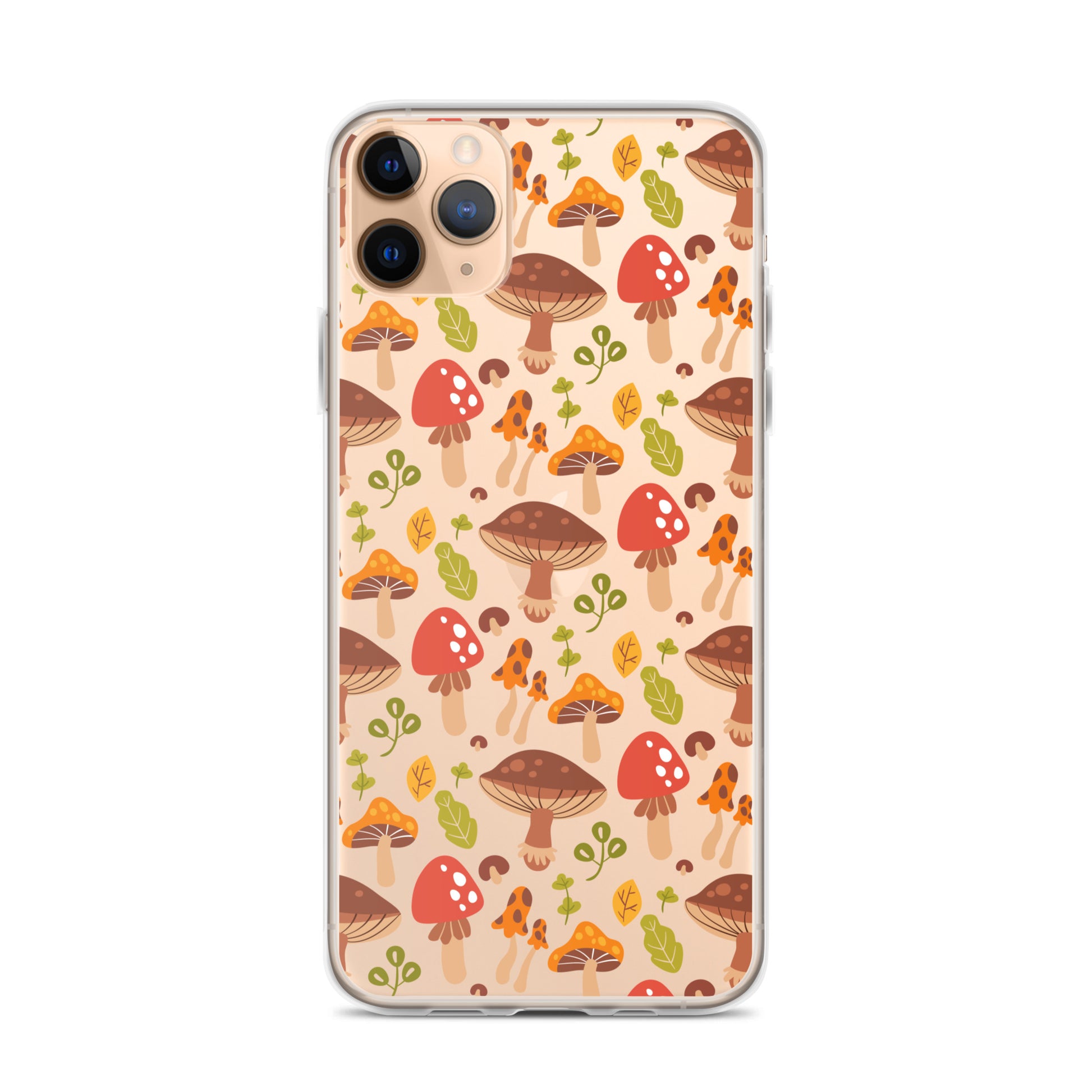 Clear Mushroom iPhone 14 Pro Max Case, Transparent Cute Aesthetic iPhone 13 12 11 Mini SE 2020 XS Max XR X 8 7 Plus Cell Phone Cover Starcove Fashion