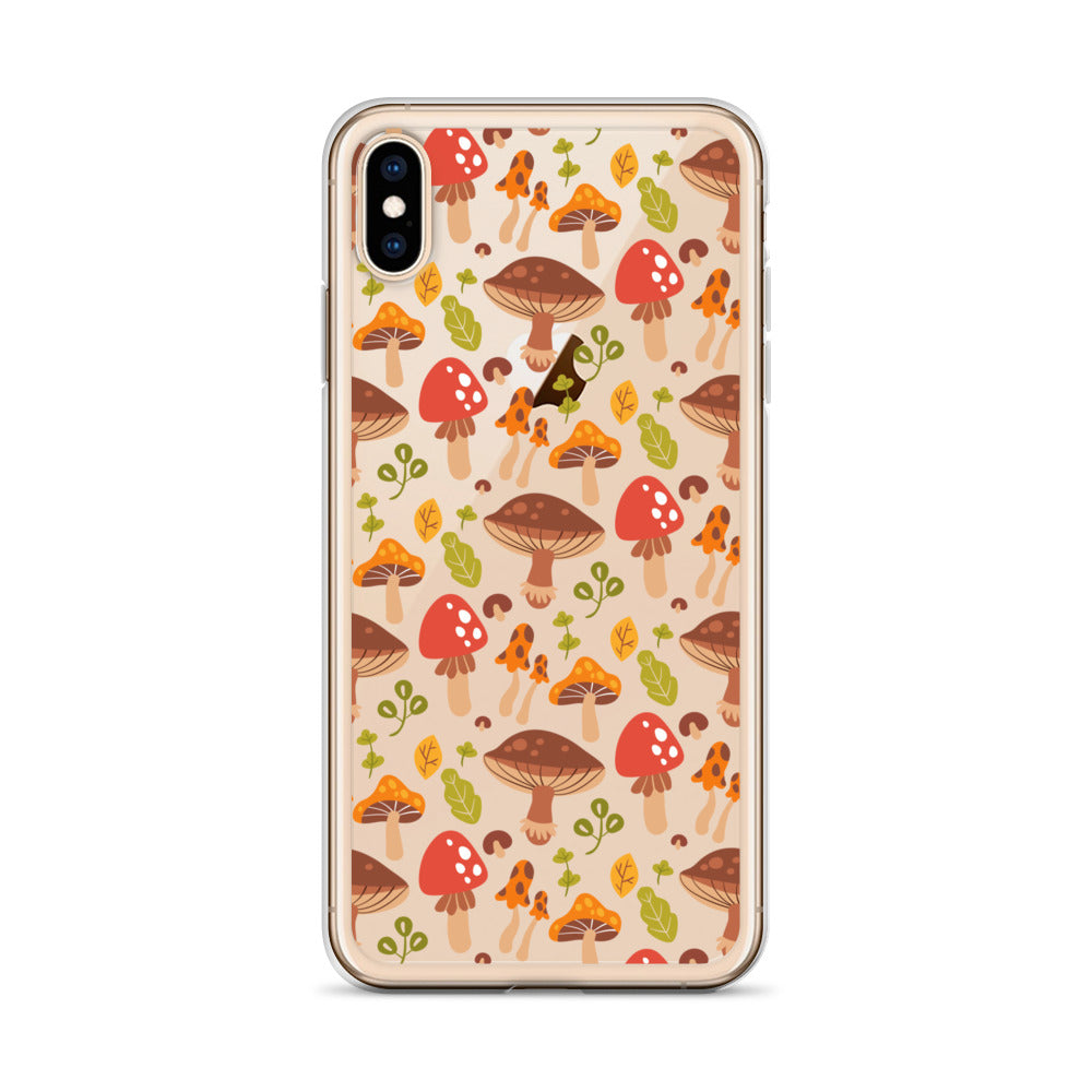 Clear Mushroom iPhone 14 Pro Max Case, Transparent Cute Aesthetic iPhone 13 12 11 Mini SE 2020 XS Max XR X 8 7 Plus Cell Phone Cover Starcove Fashion
