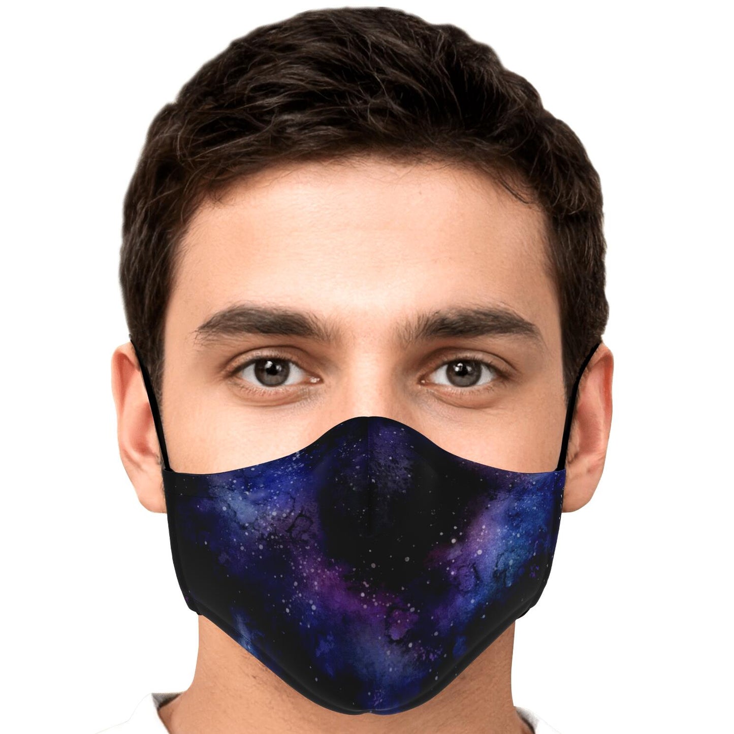Galaxy Face Mask With Filter and Nose Clip, Space Stars Fabric Cloth Mouth Cover Fashion Washable Reusable Adult Men Women Kids Rave Mask Starcove Fashion
